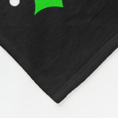 Funny Christmas Santa's Favorite Ho Naughty Pajama フリースブランケット (角)