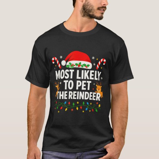 Funny Christmas Saying Reindeer Lover Holiday Ligh Tシャツ (正面)