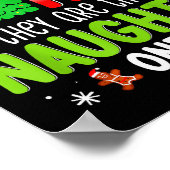 Funny Christmas Shirt Dear Santa They Are The Naug ポスター (角)