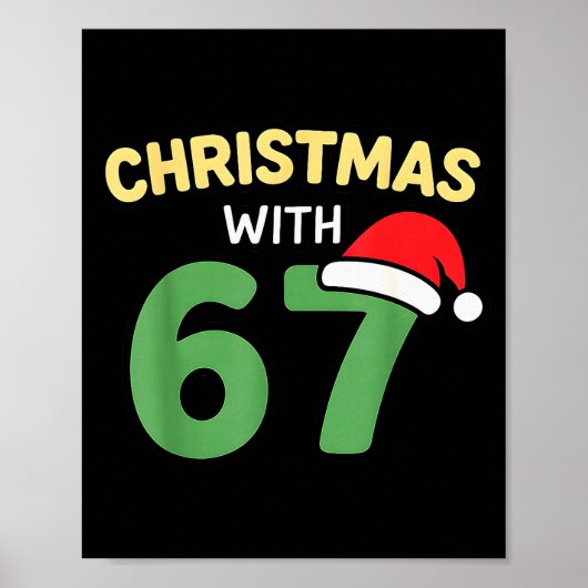 Funny Christmas Shirts With 67 Meme Trendy Joke Ge ポスター (正面)