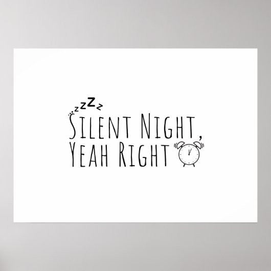 Funny Christmas - Silent Night Yeah Right ポスター (正面)