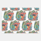 Funny Christmas Six Seven 67 Brainrot Meme 6 7 ラッピングペーパーシート (正面3)