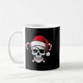 Funny Christmas Skeleton I Prefer Halloween  コーヒーマグカップ (左)