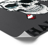 Funny Christmas Skeleton I Prefer Halloween  ポスター (角)