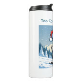 Funny Christmas Skeleton on Skis  タンブラー (回転左)