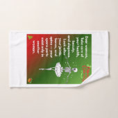 Funny Christmas Skeleton Wishes for woman Holiday  ハンドタオル (ハンドタオル)