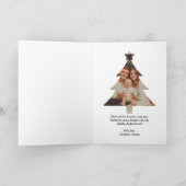 Funny Christmas Sloth & Family Photo Custom  カード (内部)