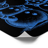 Funny Christmas Snowman Do You Smell Carrots  ポスター (角)