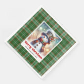 Funny Christmas Snowman Napkins Printable Kids  (コーナー)