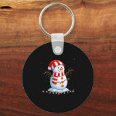 Funny Christmas Snowman Tee Cute Santa Men Women K キーホルダー (正面)