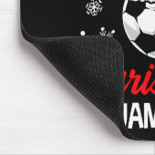 Funny Christmas Soccer Ball Pajama Pj Outfit Men W マウスパッド (コーナー)