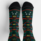 Funny Christmas Socks Christmas Socks Tree Custom ソックス (上部)