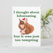 Funny Christmas Squirrel  シーズンカード (スタンド正面)