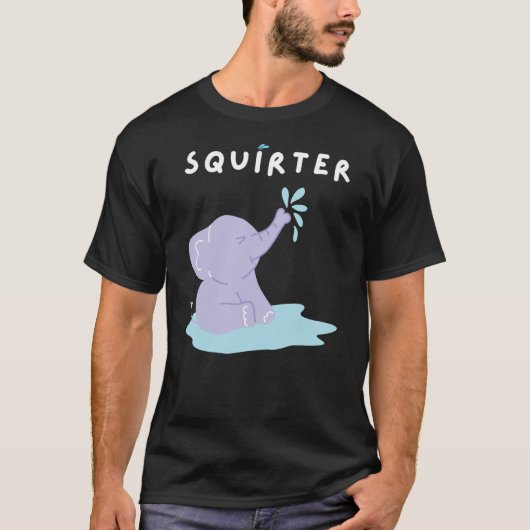 Funny Christmas Squirter Meme Elephant I love Squi Tシャツ (正面)