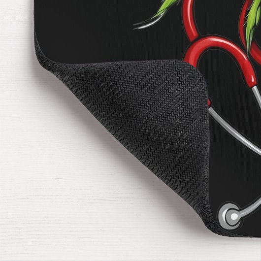 Funny Christmas Stethoscope マウスパッド (コーナー)