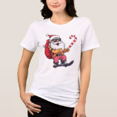 Funny Christmas Streetwear Outfit トライブレンドＴシャツ (正面)