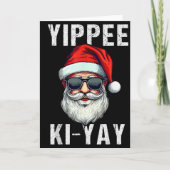 Funny Christmas Sweater Yippee-ki-yay Xmas , Uni-a カード (正面)