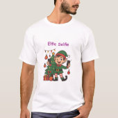 Funny Christmas T-Shirt – Holiday Elf Humor Tシャツ (正面)