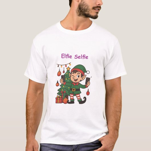 Funny Christmas T-Shirt – Holiday Elf Humor Tシャツ (正面)