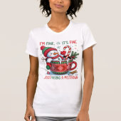 Funny Christmas T-Shirt – “I'm Fine, It's Fine Tシャツ (正面)