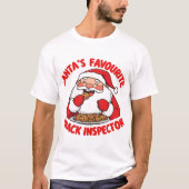 Funny Christmas T-Shirt Sticker Favorite Tシャツ (正面)