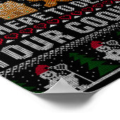 Funny Christmas Tech Suprt Computer T Shirt ポスター (角)