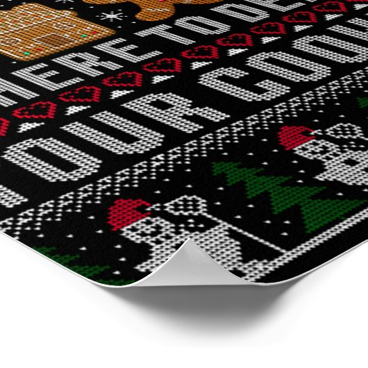 Funny Christmas Tech Suprt Computer T Shirt ポスター (角)