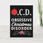 Funny Christmas Tees &amp; Tm. Obsessive Christmas カード (正面)