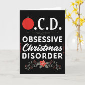 Funny Christmas Tees &amp; Tm. Obsessive Christmas カード (黄色い花)