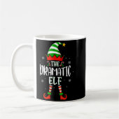 Funny Christmas The Dramatic Elf Family Matching X コーヒーマグカップ (左)