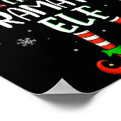 Funny Christmas The Dramatic Elf Family Matching X ポスター (角)