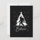 Funny Christmas Tshirt, Bigfoot Christmas Tee, Chr 招待状 (正面)