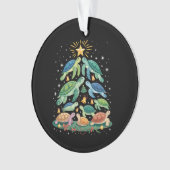 Funny Christmas Turtle Gift Turtle Christmas Tree オーナメント (正面)