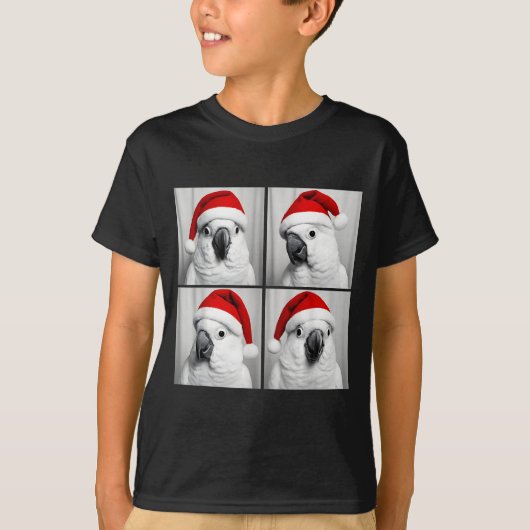 Funny Christmas Umbrella Atoo Santa Photo Booth Pa Tシャツ (正面)