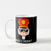 Funny Christmas Whats Crackin Nutcracker Men Kids コーヒーマグカップ (左)