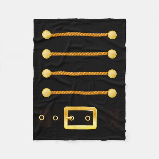 Funny Christmas With Nutcracker Costume フリースブランケット (正面)