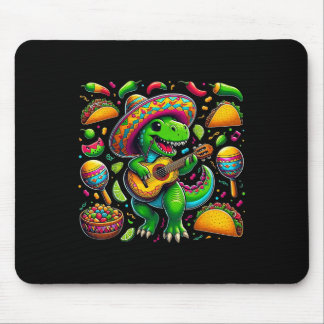 Funny Cinco De Mayo Tyrannosaurus Dinosaur Women M マウスパッド