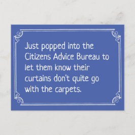 Funny Citizens Advice Bureau Joke ポストカード