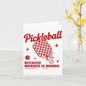 Funny Ckle Ball Outfit Women, Retro Ckleball Dink  カード (黄色い花)