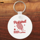 Funny Ckle Ball Outfit Women, Retro Ckleball Dink  キーホルダー (正面)