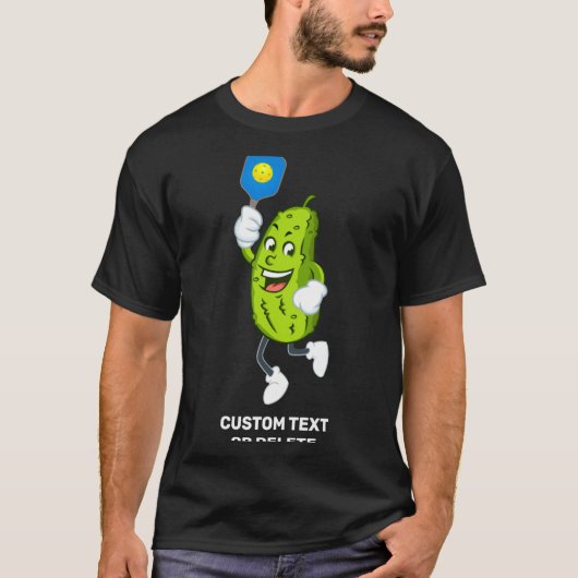 Funny Ckle Playing Ckleball Text Tシャツ (正面)