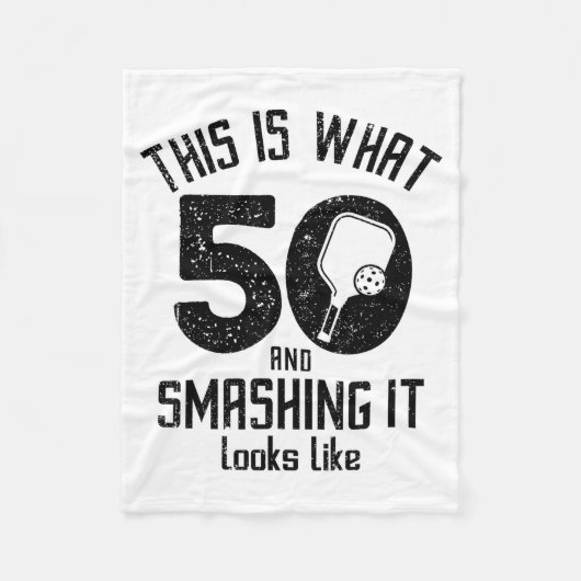 Funny Ckleball 50th Birthday 50 Years Old Love Ckl フリースブランケット (正面)