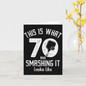 Funny Ckleball 70th Birthday 70 Years Old Love Ckl カード (黄色い花)