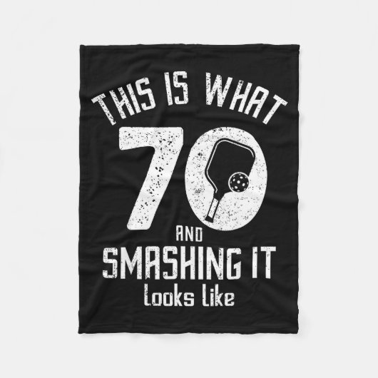 Funny Ckleball 70th Birthday 70 Years Old Love Ckl フリースブランケット (正面)