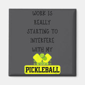 Funny Ckleball Work Quote Ckleball Lover Office Jo マグネット (正面)