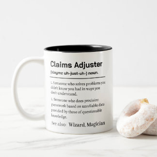 Funny Claims Adjuster Definition ツートーンマグカップ