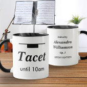 Funny Classical Music Humor Tacet Morning Rest マグカップ