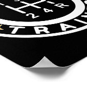 Funny Clically Trained Manual Car Driving Humor ポスター (角)