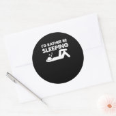 Funny Clinophile Sleepy Head Sleepyhead Sleep Love ラウンドシール (封筒)