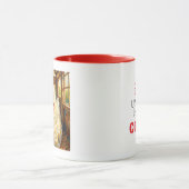 Funny Close Up of Impasto Chicken that looks Mad マグカップ (中央)